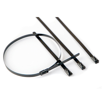 Хомут 4.6x1000. Сталь ANSI 304. С EP покрытием DKC