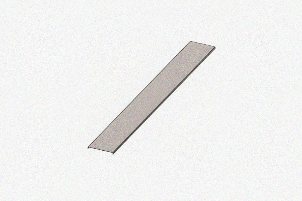 Крышка несущего лотка КНЛ40-П1,87 УХЛ1, оцинкованный лист S1,5