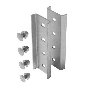 Соединитель стойки потолочного подвеса для высоких нагрузок, толщ. 4,0 мм, гор. цинк Ostec