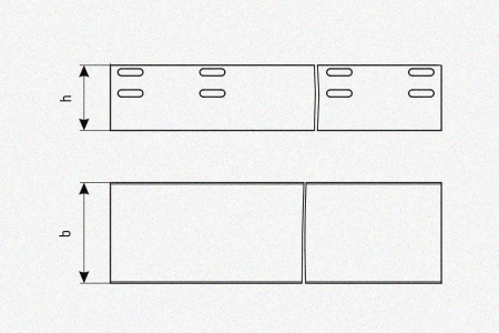 Лоток глухой ЛМГ 400х50х2500 УХЛ1, горячее цинкование, S1,5
