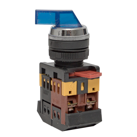Переключатель ANLC-22 3P синий с подсветкой 380В NO+NC PROxima EKF