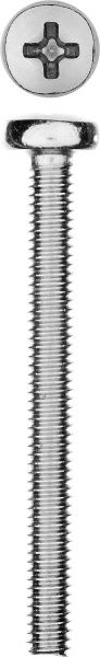 Винт DIN 7985 M4x40мм, 9шт, кл. пр. 4.8, оцинкованный, ЗУБР