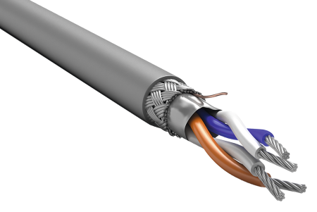 ITK Кабель интерфейсный RS-485 1х2х0,78 нг(А)-LS серый (200м)