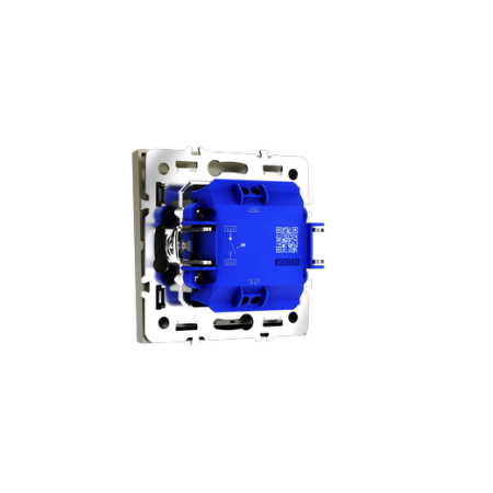 Проходной переключатель встраиваемый Voltum S70 одноклавишный с подсветкой 10А, (шелк)
