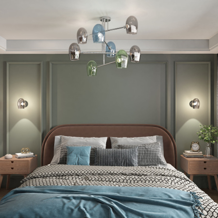 Потолочный светильник 8*E14 40Вт хром IP20 Gardie (70141/8 хром) Eurosvet