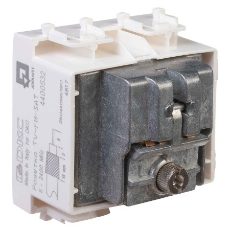 Розетка TV-FM-SAT модульная, "Avanti", "Белое облако", 2 модуля DKC