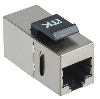 ITK Проходной адаптер кат.5E FTP RJ45-RJ45 Keystone Jack