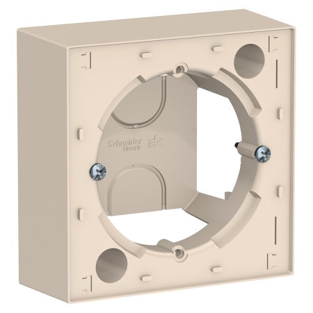 ATLASDESIGN коробка монтажная  открытый 1 пост . бежевый IP20 Schneider Electric