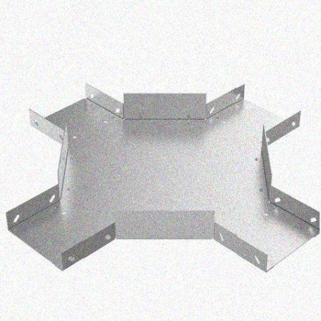 Лоток крестообразный замковый перфорированный КМЗ 300х100 УХЛ1, горячее цинкование, S1,5