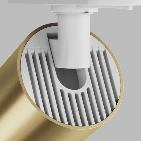 Трековый светильник 1*GU10 10Вт Белый и Матовое золото IP20 Single phase track system Unity TR020-1-U-GU10-WMG Technical Maytoni