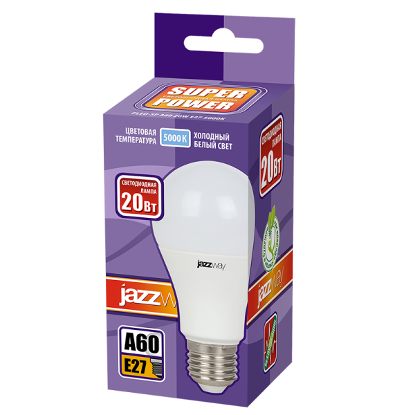 Лампа светодиодная LED 20 Вт Е27 1800Лм JazzWay