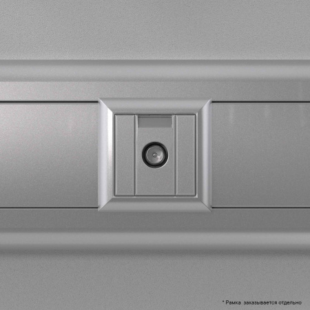 Розетка TV оконечная модульная,  "Avanti", "Закаленная сталь", 1 модуль DKC