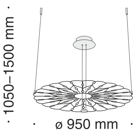 Подвесной светильник 48Вт 3000K Черный IP20 Volare MOD037PL-L48B Technical
