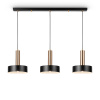 Подвесной светильник 3*E27 40Вт Черный и Латунь IP20 Izza FR4008PL-03BBS Freya