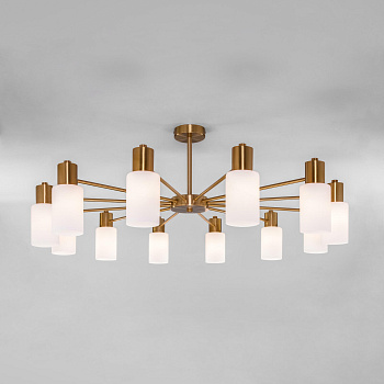 Потолочная люстра в стиле лофт 12*E14 60Вт латунь IP20 Vegga (70160/12 латунь) Eurosvet