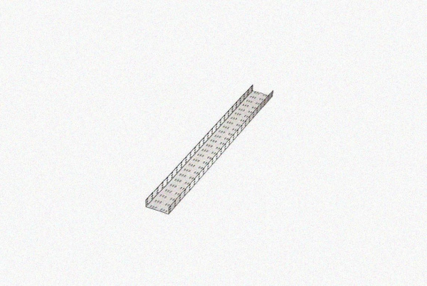 Лоток замковый перфорированный ЛМЗ 500х50х3000 УТ1,5, горячее цинкование, S1,5