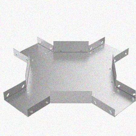 Лоток крестообразный замковый глухой КМЗГ 150х50 УТ1,5, горячее цинкование, S1,5