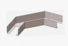 Лоток угловой замковый глухой КГЗГ 400х50-135 УХЛ1 поворот на 135, горячее цинкование, S1,5