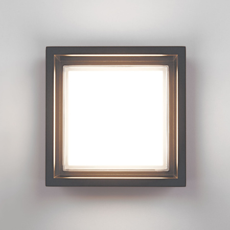 Уличный настенный светодиодный светильник 10Вт 4000К серый IP54 (a052254) Elektrostandard