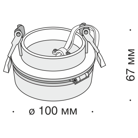 Встраиваемый светильник 12Вт 3000K Черный IP20 Magic DL2003-L12B Technical