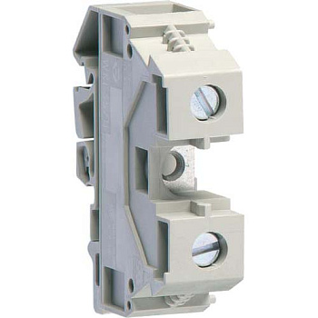 Клемма винтовая для дин-рейки, "Фаза" 6 - 35 мм2, 400В/125A, проходная, серая, Hager
