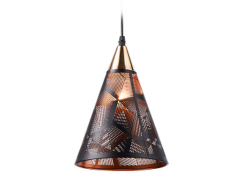 Светильник подвесной TR8431 BK/FGD черный/золото E27 max 40W D180*800 Ambrella Light