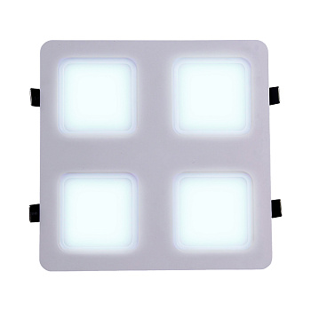 42-024 Светодиодный светильник встраиваемый, для подвесных потолочных систем, 48Вт, 4800Лм, 6500К, 300х300х27мм APEYRON