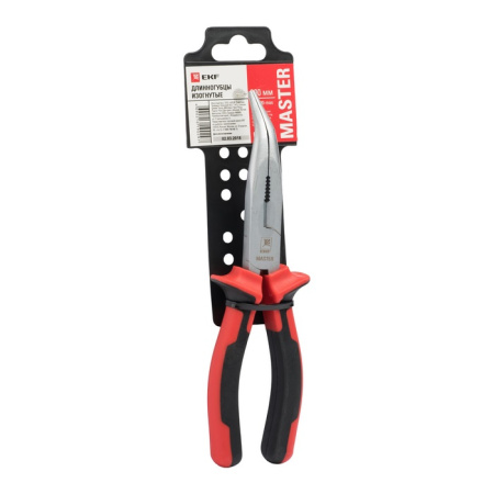 Длинногубцы изогнутые Master 200 мм Basic EKF