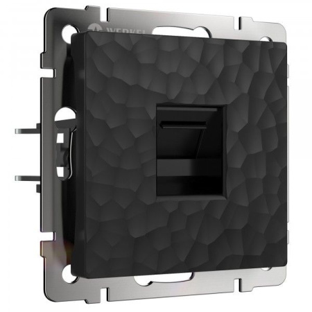 Hammer Механизм розетки комп. СУ Ethernet RJ-45 . Черный IP20 Werkel