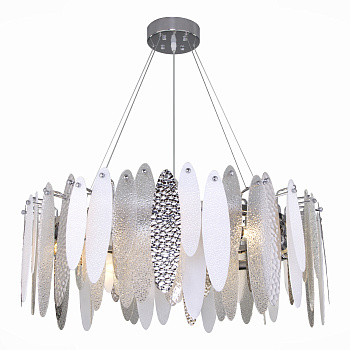 Люстра подвесная Хром/Прозрачный, Белый E14 10*60Вт SL1224.103.10 ST LUCE