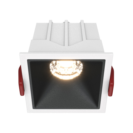 Встраиваемый светильник LED 10Вт Бело-черный IP20 Downlight DL043-01-10W3K-SQ-WB Technical Maytoni