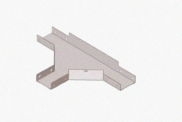 Лоток тройниковый замковый глухой ОТЗГ 300х65 УХЛ1, горячее цинкование S1,5