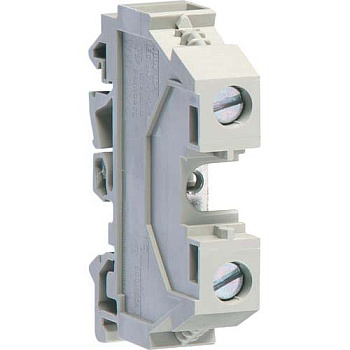 Клемма винтовая для дин-рейки, "Фаза" 1 - 16 мм2, 400В/76A, проходная, серая, Hager
