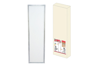 Ультратонкая светодиодная панель серии СВО 295 х1195, 36Вт, 3000К, хром, Народная (без драйвера)