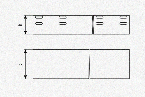 Лоток глухой ЛМГ 500х80х2000 УТ1,5, горячее цинкование S1,5