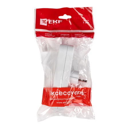 Разветвитель 3 гн, б/з плоский 6А 250B PROxima EKF