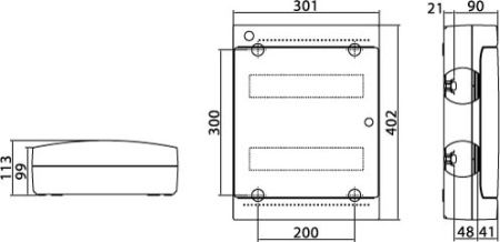 ЩРн-П-24, IP41, белый, с усиленным клеммным блоком 2х87308 DKC