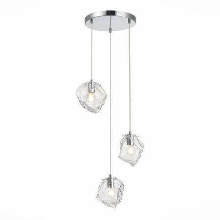 Светильник подвесной Хром/Прозрачный E14 3*40Вт SL1175.103.03 ST LUCE