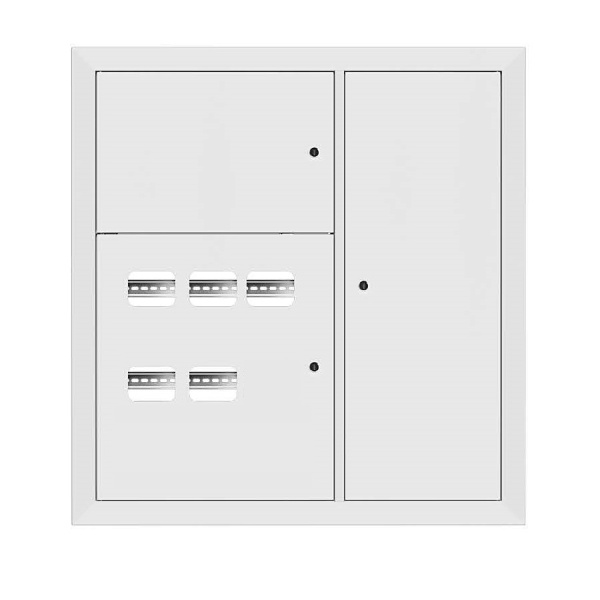 Щит этажный 5 кв, RAL9003 3 окна в ряд по гориз, (1000х950х150) Basic EKF