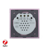 Сенсорный выключатель ZigBee (Wi-Fi) 2 клавиши 1 пост Розовый Livolo