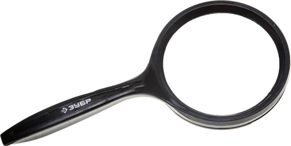 Лупа "Мастер" для чтения, 3-х/5-ти кратное увеличение, диаметр линзы 75мм ЗУБР