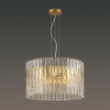 Люстра E14 6*40W MERKALE матов.золотой/прозрачный/стекло ODEON LIGHT
