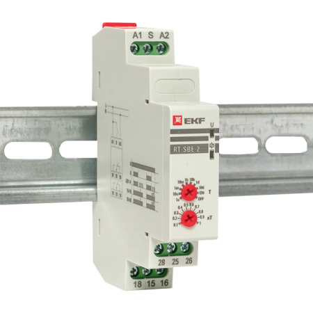 Реле времени (задержка выключ, после пропад, сигн) RT-SBE-2 PROxima EKF