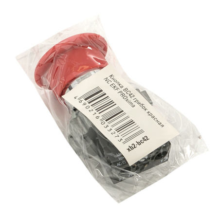 Кнопка BC42 грибок красная NC PROxima EKF