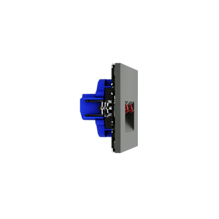 Розетка акустическая встраиваемая Voltum S70 4-местная, (титан)