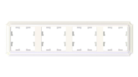 ATLASDESIGN ANTIQUE 4-постовая РАМКА, универсальная, ЖЕМЧУГ Schneider Electric