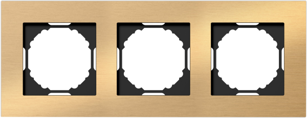 Donel A07 Natural Золотистый Алюминий рамка 3-я, серия DB