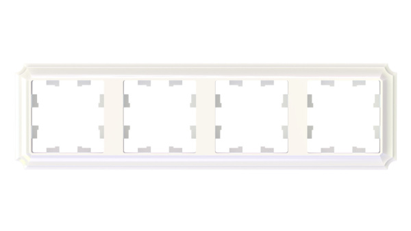 ATLASDESIGN ANTIQUE 4-постовая РАМКА, универсальная, ЖЕМЧУГ Schneider Electric