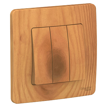 СНЯТ BLANCA Выключатель СУ 3 кл. 10А ясень IP20 Schneider Electric