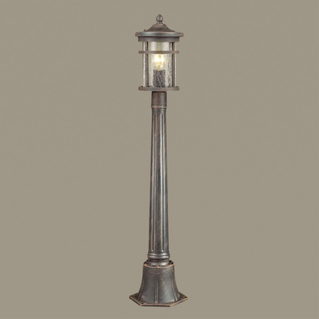 Уличный св-к,103см IP44 E27 60W 220V VIRTA коричневый/патина ODEON LIGHT